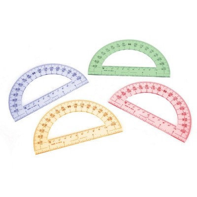Rapporteurs d'Angle 15 cm / ensemble de 24 - couleurs variées